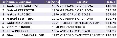 Risultati Assoluti Tuffi Torino 2013 G